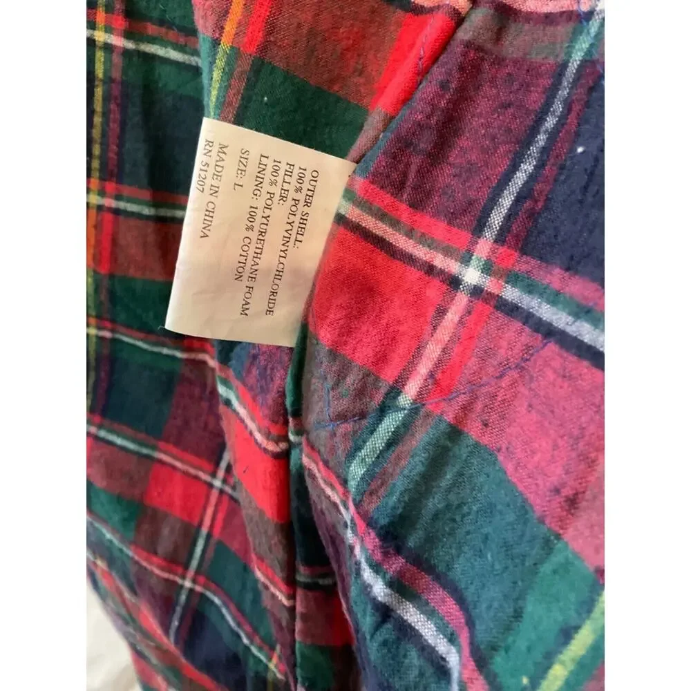 Vintage‎ Weather Protection Long Trench Coat Women's L Polyester Plaid Liner
